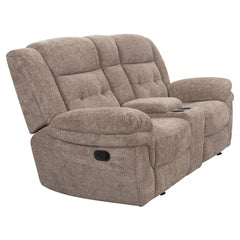 Steve Silver Furniture - SYDNEY RECLINING GLIDER LOVESEAT - Light Brown Fabric - Loveseats