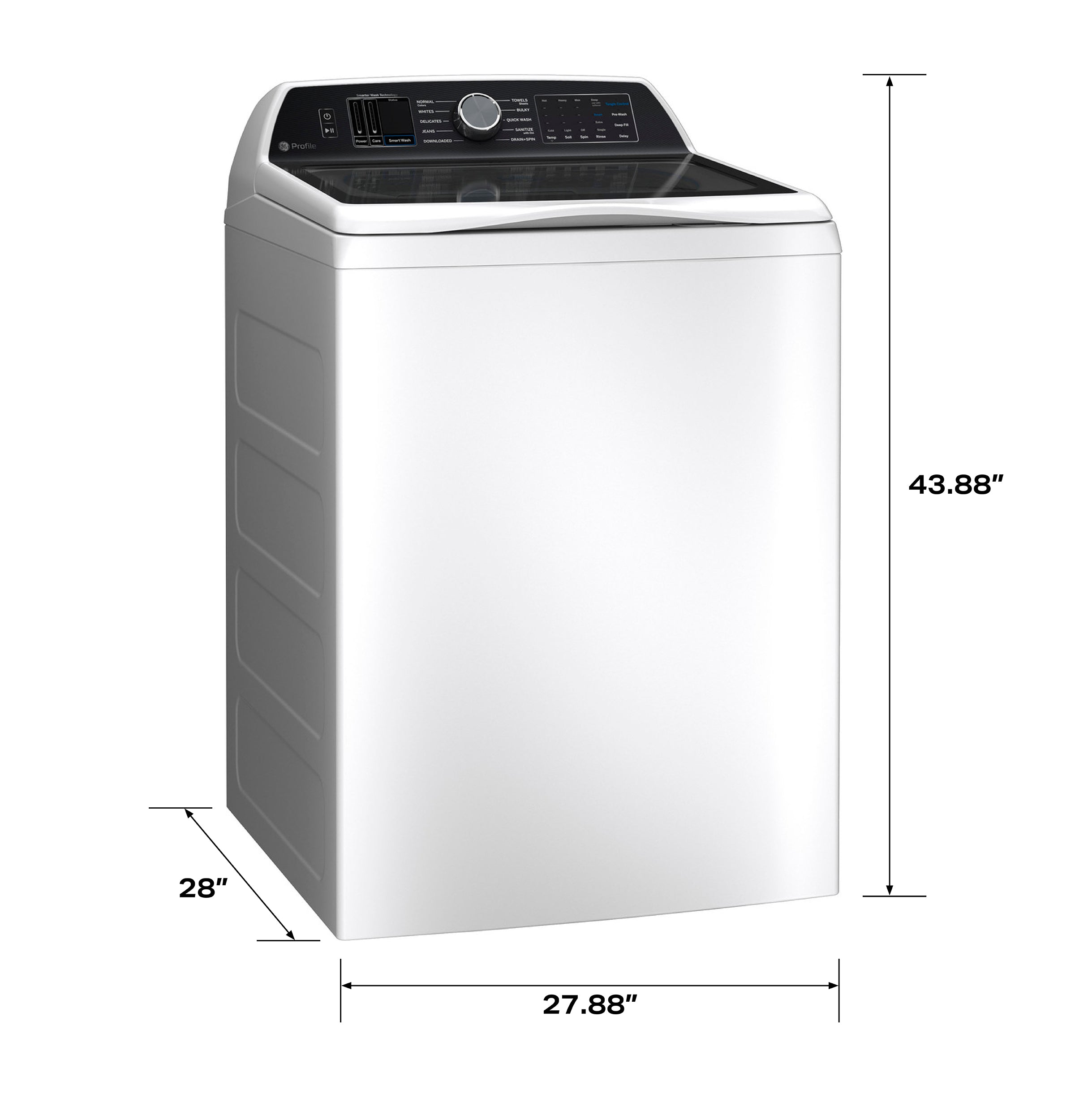 GE PROFILE WHITE 5.4CU TOP LOAD WASHER - Washers - Additional View 20