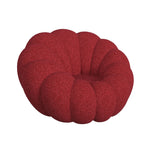 Elements International - Bubble Swivel Chair And Ottoman - Red - Fabric - Chair & Ottoman - Additional View 3