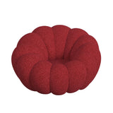 Elements International - Bubble Swivel Chair And Ottoman - Red - Fabric - Chair & Ottoman - Additional View 4