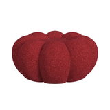 Elements International - Bubble Swivel Chair And Ottoman - Red - Fabric - Chair & Ottoman - Additional View 6