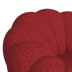 Elements International - Bubble Swivel Chair And Ottoman - Red - Fabric - Chair & Ottoman - Additional View 9