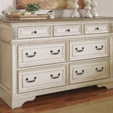 Ashley Furniture - Realyn Dresser - White Wood - Dresser & Mirror