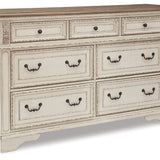 Ashley Furniture - Realyn Dresser - White Wood - Dresser & Mirror - Additional View 1