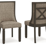 Ashley Furniture - TYLER CREEK UPH BACK SIDE CHAIR - Beige Fabric|Wood - Chairs