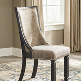 Ashley Furniture - TYLER CREEK UPH BACK SIDE CHAIR - Beige Fabric|Wood - Chairs - Additional View 1