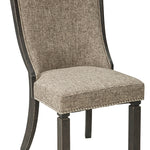 Ashley Furniture - TYLER CREEK UPH BACK SIDE CHAIR - Beige Fabric|Wood - Chairs - Additional View 2