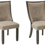 Ashley Furniture - TYLER CREEK UPH BACK SIDE CHAIR - Beige Fabric|Wood - Chairs - Additional View 3