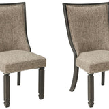 Ashley Furniture - TYLER CREEK UPH BACK SIDE CHAIR - Beige Fabric|Wood - Chairs - Additional View 3