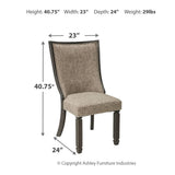 Ashley Furniture - TYLER CREEK UPH BACK SIDE CHAIR - Beige Fabric|Wood - Chairs - Additional View 4