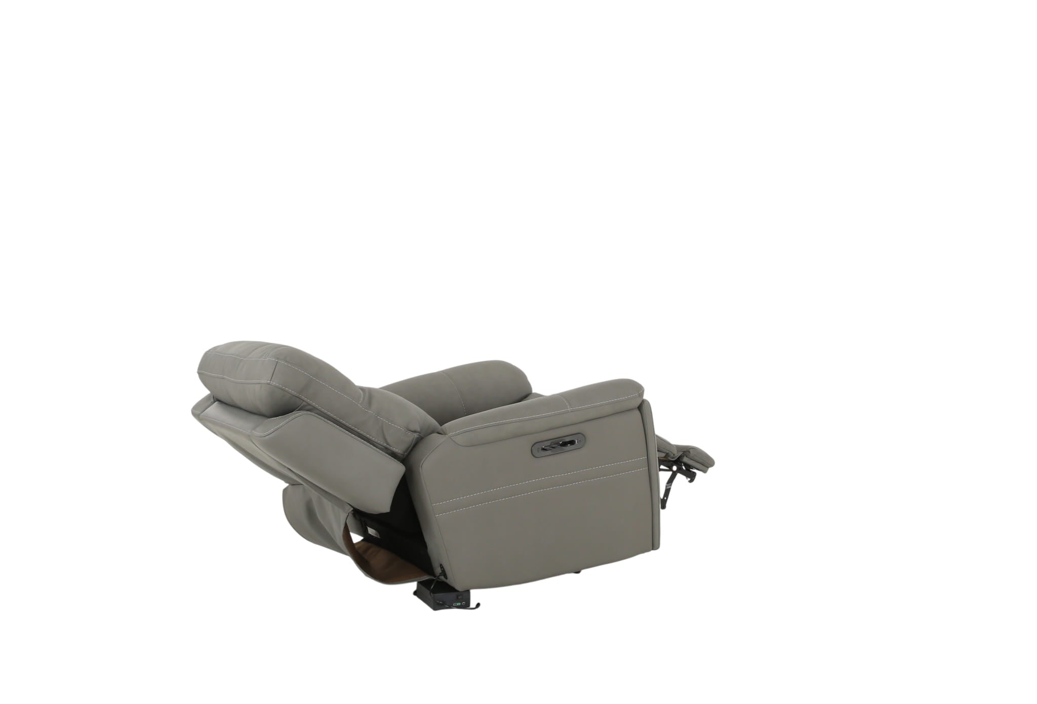 Cannock Leather Power Recliner - Steel - Additional View 1