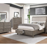 MINDI BRUSHED GRAY QUEEN BED - Additional View 1