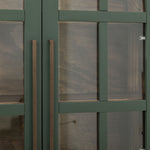 International Furniture Direct - OBSIDIAN GREEN CABINET - Dark Green Wood - Cabinets - Additional View 4
