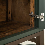 International Furniture Direct - OBSIDIAN GREEN CABINET - Dark Green Wood - Cabinets - Additional View 5