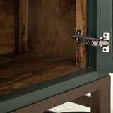 International Furniture Direct - OBSIDIAN GREEN CABINET - Dark Green Wood - Cabinets - Additional View 5