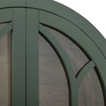 International Furniture Direct - OBSIDIAN GREEN CABINET - Dark Green Wood - Cabinets - Additional View 6