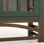 International Furniture Direct - OBSIDIAN GREEN CABINET - Dark Green Wood - Cabinets - Additional View 9