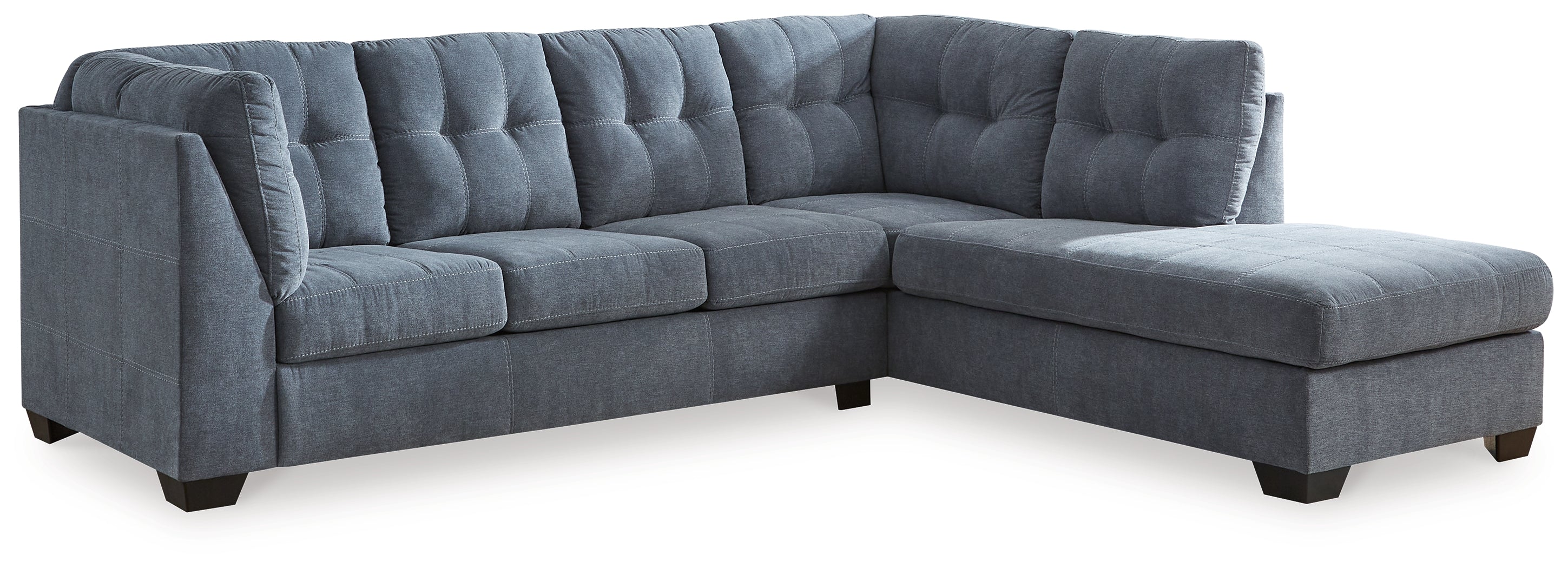 Ashley Furniture - Marrelton 2 Piece Sectional - Denim - Blue Fabric - Sectionals