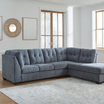 Ashley Furniture - Marrelton 2 Piece Sectional - Denim - Blue Fabric - Sectionals - Additional View 2