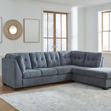 Ashley Furniture - Marrelton 2 Piece Sectional - Denim - Blue Fabric - Sectionals - Additional View 2