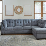 Ashley Furniture - Marrelton 2 Piece Sectional - Denim - Blue Fabric - Sectionals - Additional View 4