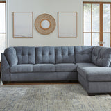Ashley Furniture - Marrelton 2 Piece Sectional - Denim - Blue Fabric - Sectionals - Additional View 4