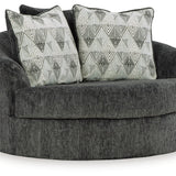 Ashley Furniture - Biddeford Swivel Chair - Black Fabric - Chairs