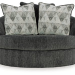 Ashley Furniture - Biddeford Swivel Chair - Black Fabric - Chairs - Additional View 2