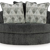 Ashley Furniture - Biddeford Swivel Chair - Black Fabric - Chairs - Additional View 2