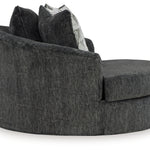Ashley Furniture - Biddeford Swivel Chair - Black Fabric - Chairs - Additional View 3