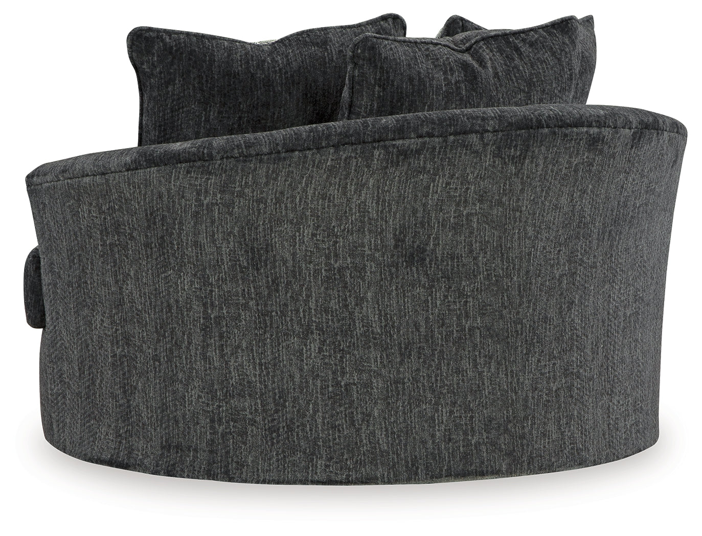 Ashley Furniture - Biddeford Swivel Chair - Black Fabric - Chairs - Additional View 4