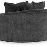 Ashley Furniture - Biddeford Swivel Chair - Black Fabric - Chairs - Additional View 4