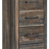 Ashley Furniture - Drystan Narrow Chest - Brown - Beige Wood - Chests