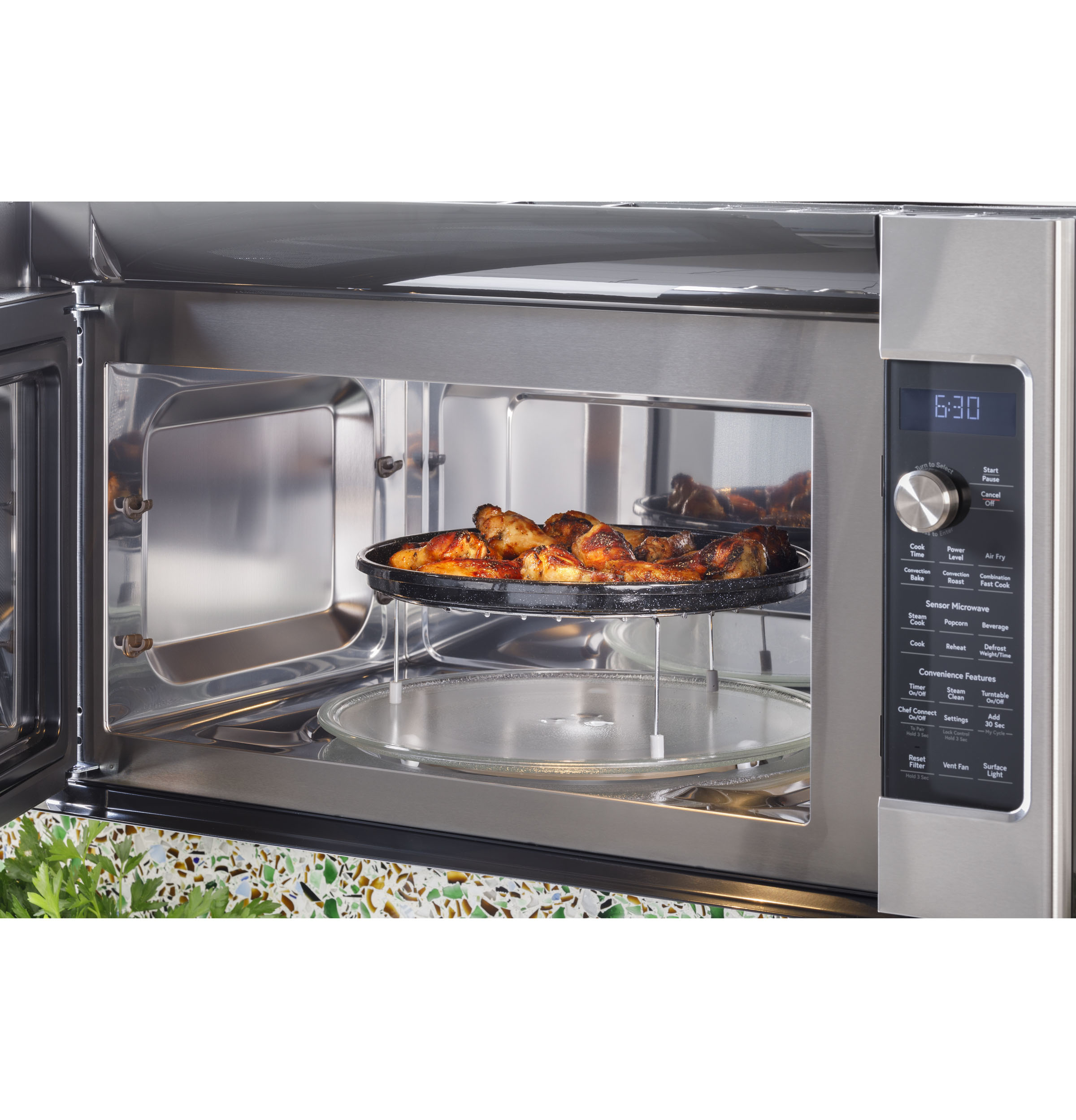 CAFE MATTE WHITE OVER-THE-RANGE MICROWAVE OVEN - White|Black - Microwaves - Additional View 10
