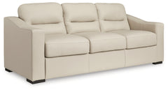 Ashley Furniture - TRESURE TROVE ALMOND SOFA - White Leather Match - Sofas