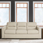 Ashley Furniture - TRESURE TROVE ALMOND SOFA - White Leather Match - Sofas - Additional View 1