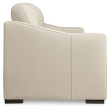 Ashley Furniture - TRESURE TROVE ALMOND SOFA - White Leather Match - Sofas - Additional View 3