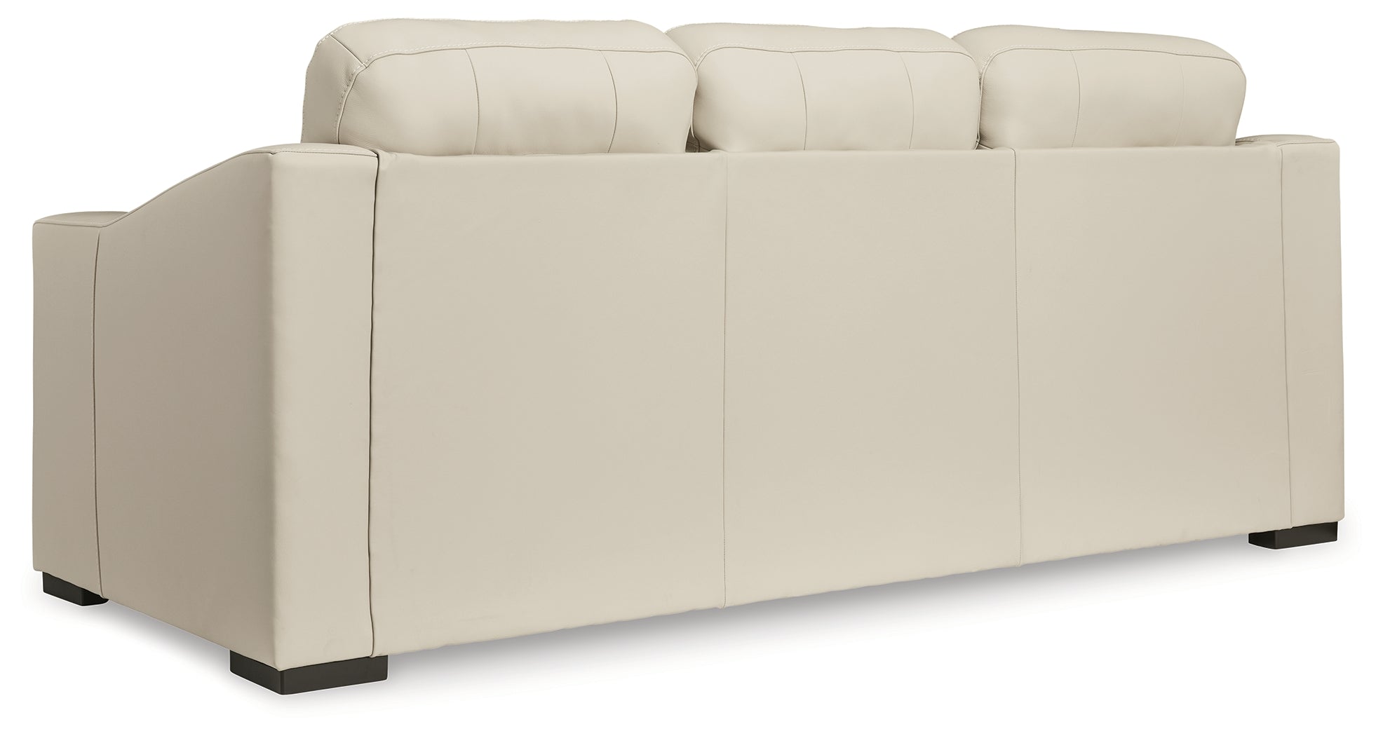 Ashley Furniture - TRESURE TROVE ALMOND SOFA - White Leather Match - Sofas - Additional View 4