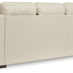 Ashley Furniture - TRESURE TROVE ALMOND SOFA - White Leather Match - Sofas - Additional View 4