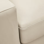 Ashley Furniture - TRESURE TROVE ALMOND SOFA - White Leather Match - Sofas - Additional View 5