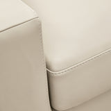 Ashley Furniture - TRESURE TROVE ALMOND SOFA - White Leather Match - Sofas - Additional View 5