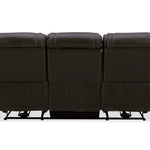 Boston Leather Power Sofa With Drop Down Table - Charcoal - Additional View 4