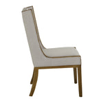 International Furniture Direct - RIVERBEND IVORY UPHOLSTERED CHAIR - Gray Fabric|Wood - Chairs - Additional View 1
