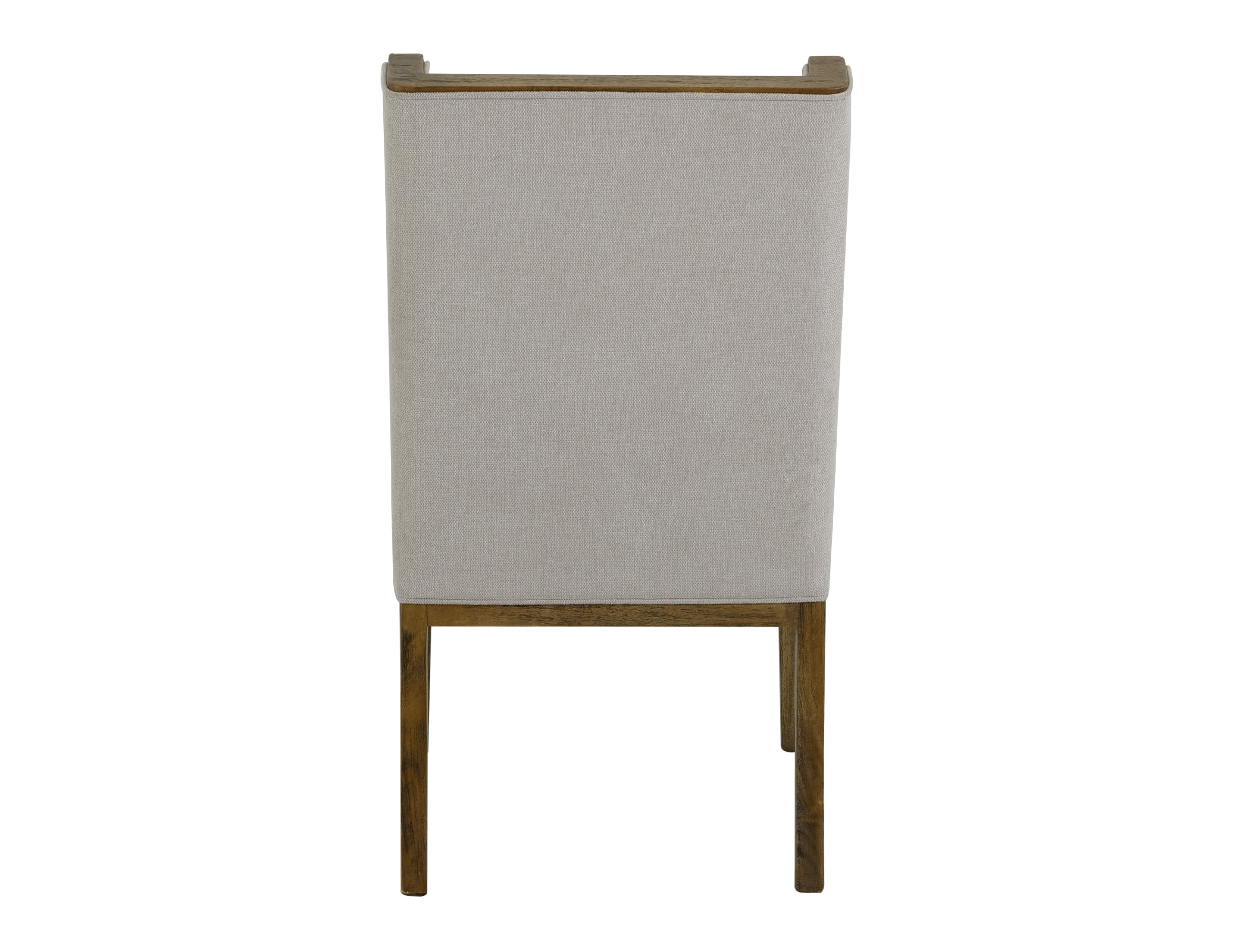 International Furniture Direct - RIVERBEND IVORY UPHOLSTERED CHAIR - Gray Fabric|Wood - Chairs - Additional View 2