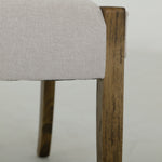 International Furniture Direct - RIVERBEND IVORY UPHOLSTERED CHAIR - Gray Fabric|Wood - Chairs - Additional View 5