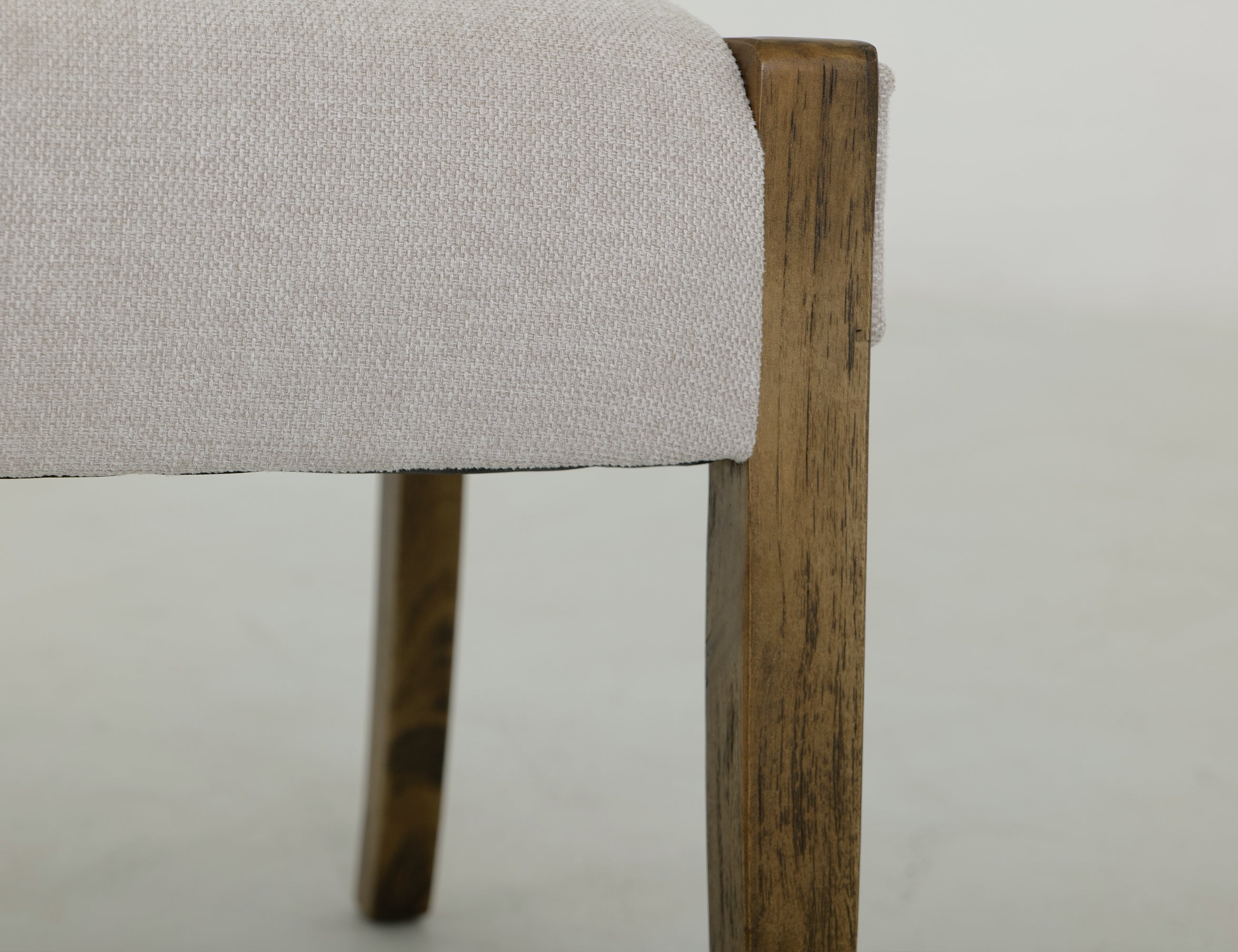 International Furniture Direct - RIVERBEND IVORY UPHOLSTERED CHAIR - Gray Fabric|Wood - Chairs - Additional View 5