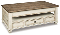 Ashley Furniture - REALYN LIFT TOP COCKTAIL TABLE - Light Brown Wood - Tables