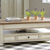 Ashley Furniture - REALYN LIFT TOP COCKTAIL TABLE - Light Brown Wood - Tables - Additional View 1