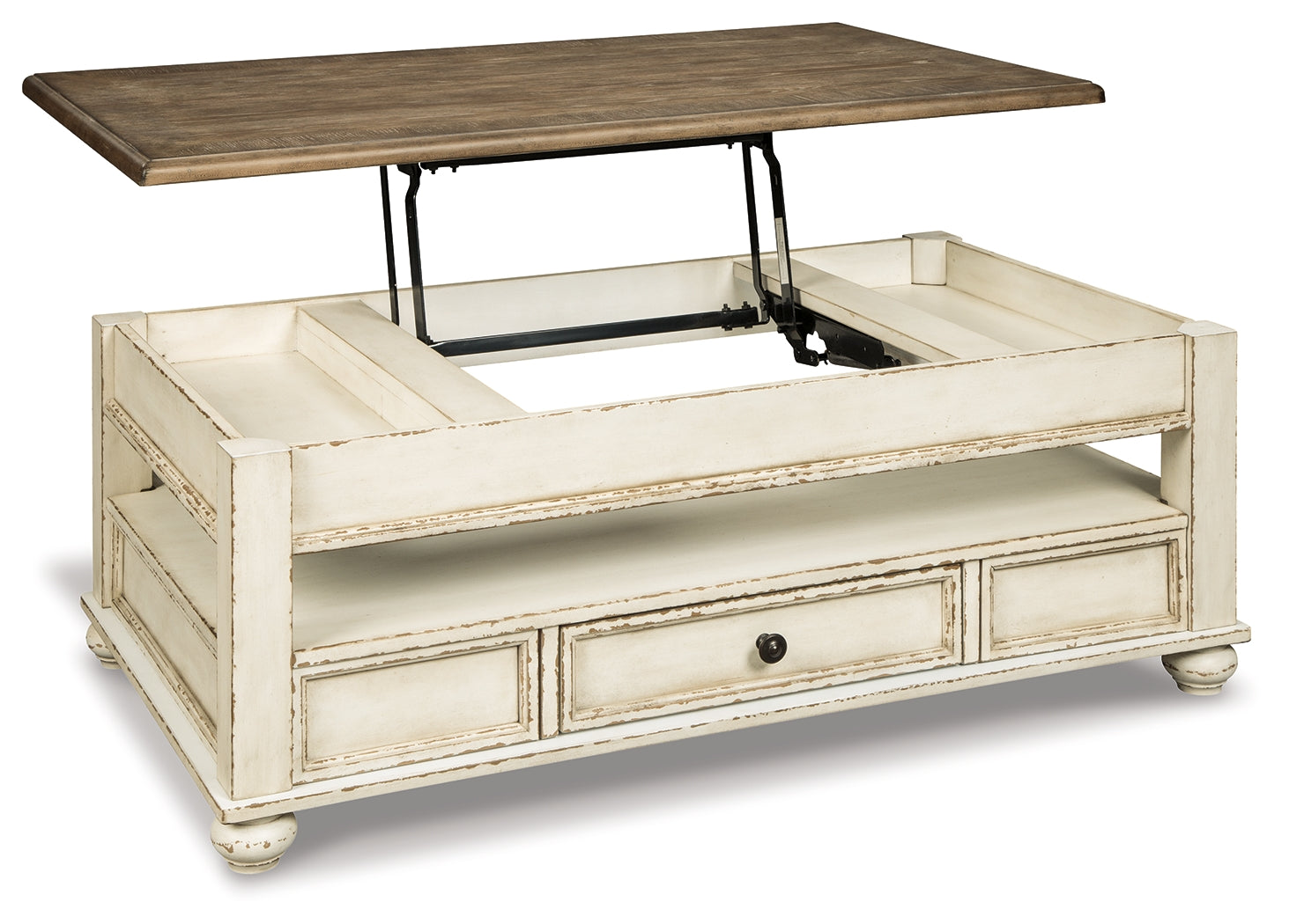 Ashley Furniture - REALYN LIFT TOP COCKTAIL TABLE - Light Brown Wood - Tables - Additional View 2