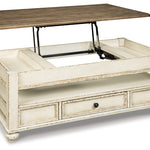 Ashley Furniture - REALYN LIFT TOP COCKTAIL TABLE - Light Brown Wood - Tables - Additional View 2